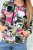 Welurowa bluza z kapturem w kwiaty FLO