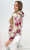 Welurowa bluza z kapturem w kwiaty FLO