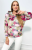 Welurowa bluza z kapturem w kwiaty FLO