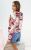 Welurowa bluza z kapturem w kwiaty FLO