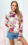Welurowa bluza z kapturem w kwiaty FLO