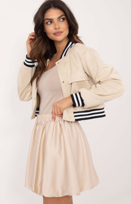 Satynowa mini spódnica bombka MISTY