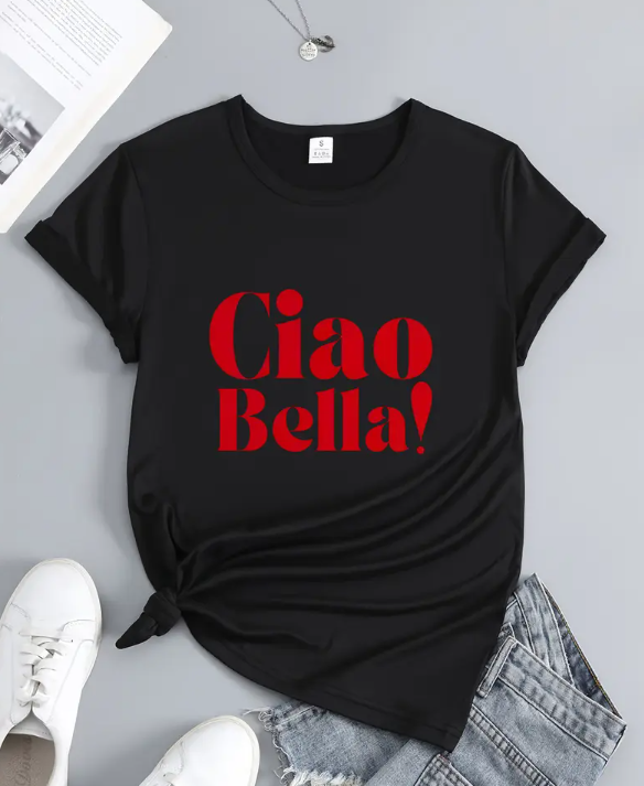 Oversizowy t-shirt Ciao Bella