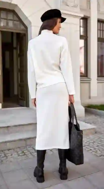 Dzianinowa spódnica tuba Carmen