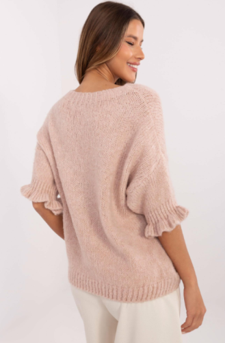 Uroczy sweter z falbanką Desma