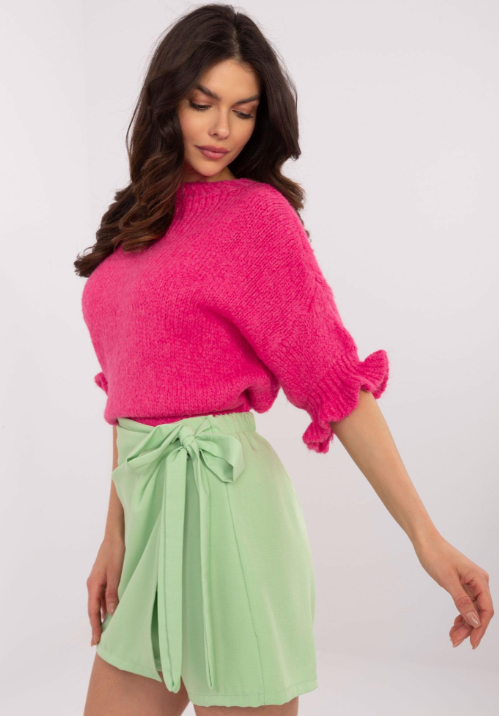 Uroczy sweter z falbanką Desma