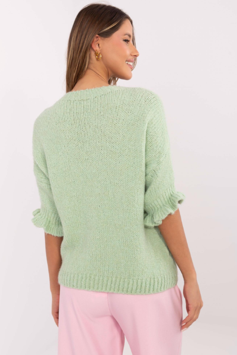 Uroczy sweter z falbanką Desma