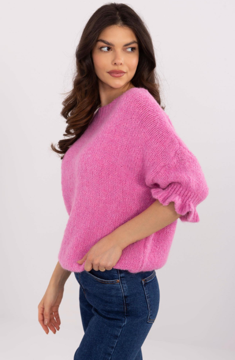 Uroczy sweter z falbanką Desma