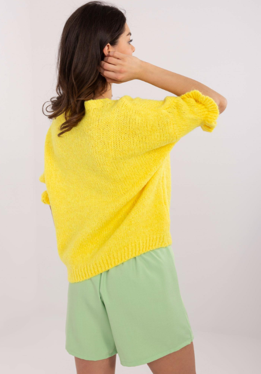 Uroczy sweter z falbanką Desma