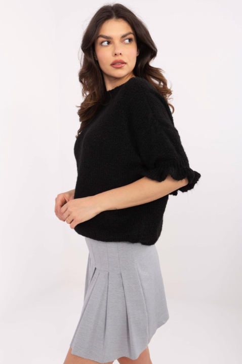 Uroczy sweter z falbanką Desma