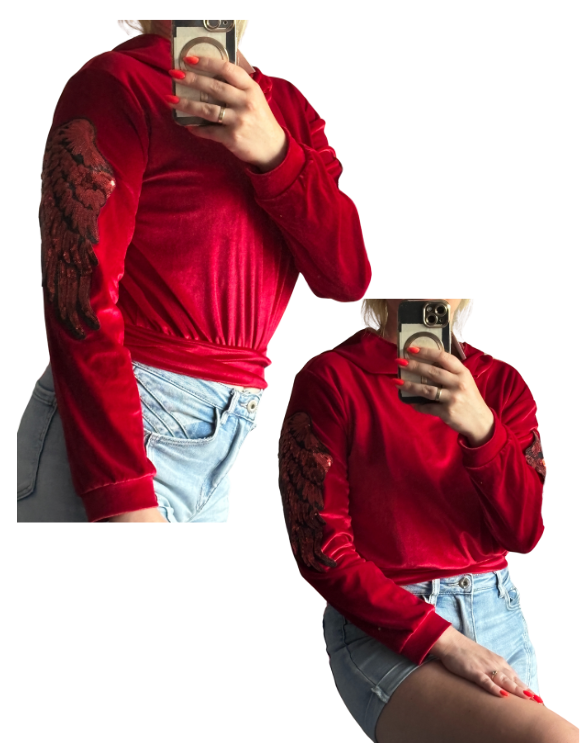 Welurowa bluza Livia III