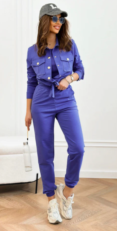 3-częściowy komplet PREMIUM bluza + spodnie + top Milano