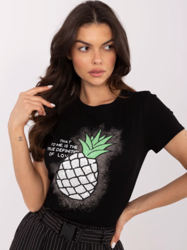 Sportowy t-shirt z ananasem Astrid
