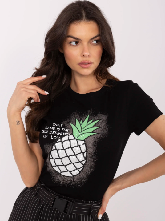 Sportowy t-shirt z ananasem Astrid