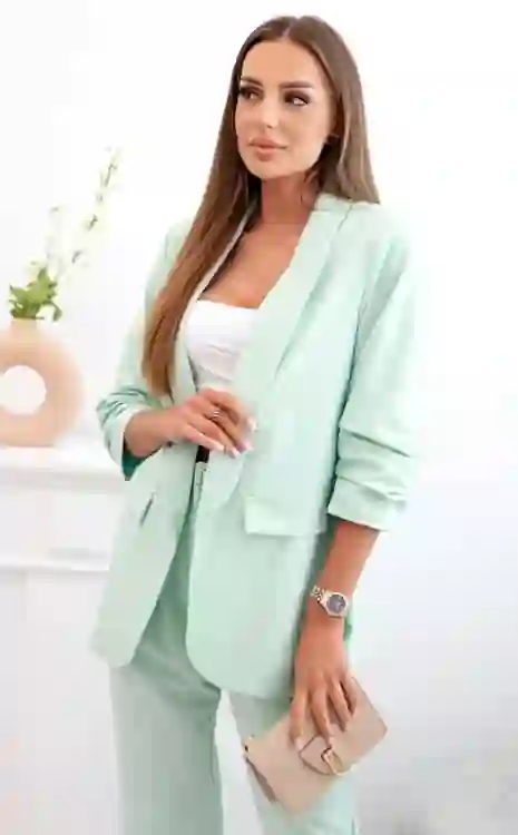 Elegancki komplet damski – marynarka + spodnie Encanta