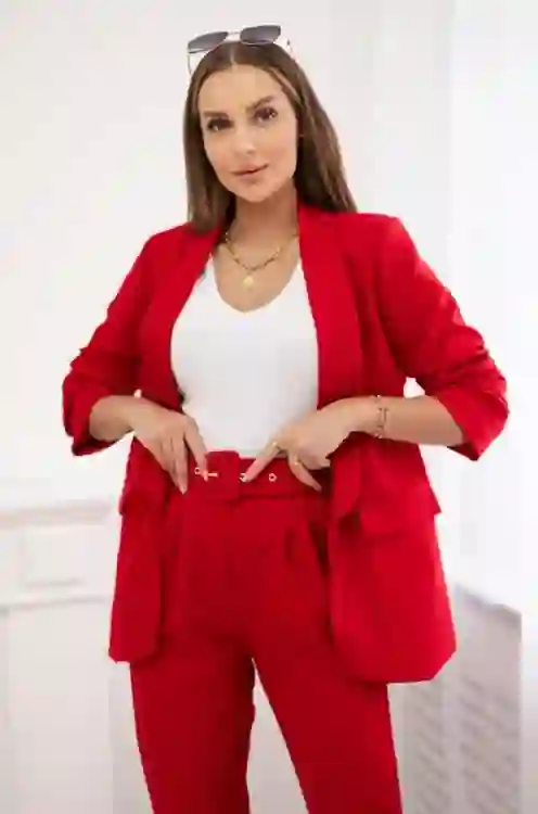 Elegancki komplet damski – marynarka + spodnie Encanta